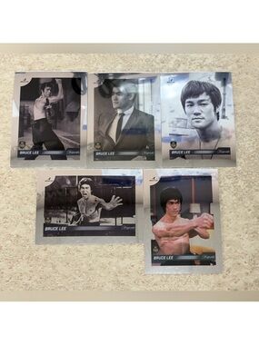 🇨🇦 SALE $3 ✅ Bruce Lee Dragon 2024 Silver Chrome Refractor MMA Movie Cards